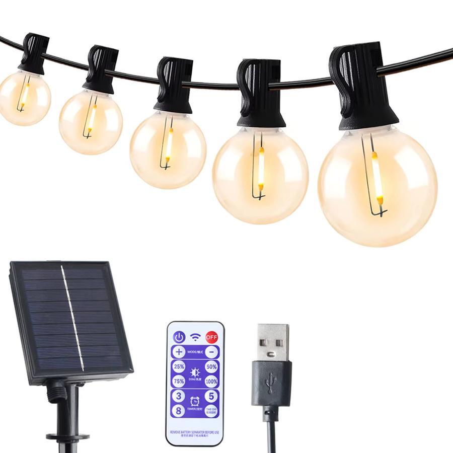 Topdii Solar LED Globe G40 Lichterkette für Garten und Terrasse - Bild 6