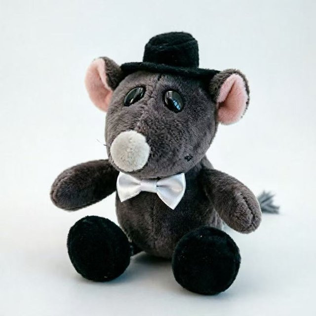 Cartoon-Maus-Anhängerpuppe, Plüschtier, 10cm, ab 14 Jahre - Bild 1
