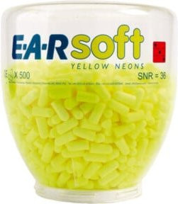 3M Ear Soft Gehörschutzstöpsel Nachfülldispenser in Gelb Neon nach EN 352 - Bild 1
