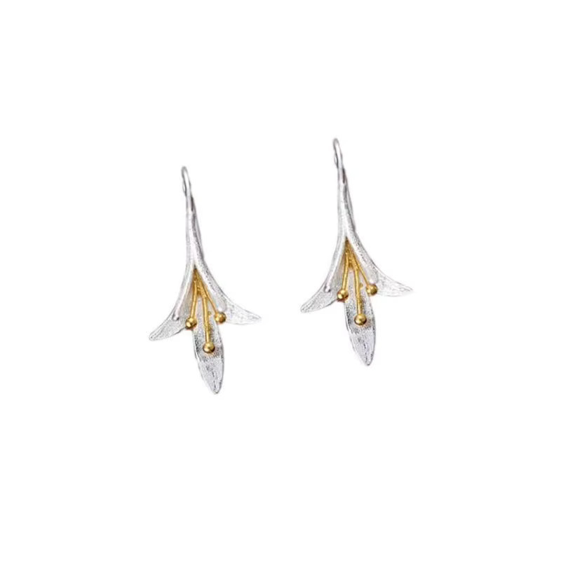 Ohrringe Orchideen, 925 Sterling Silber - Bild 3