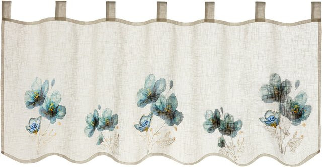 Bistrogardine Floraler Traum von viva domo in Weiß und Blau - Bild 1
