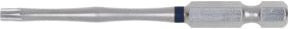 KS Tools TORSIONpower Bit TX TB15 mit Bohrung, 1/4 Zoll, Silber - Bild 1