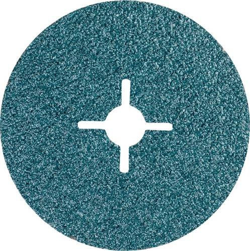 PFERD Zirkon Fiberscheibe für hohen Abtrag auf Stahl, Durchmesser: 100 mm, Farbe: Turquoise, 25 Stück - Bild 1