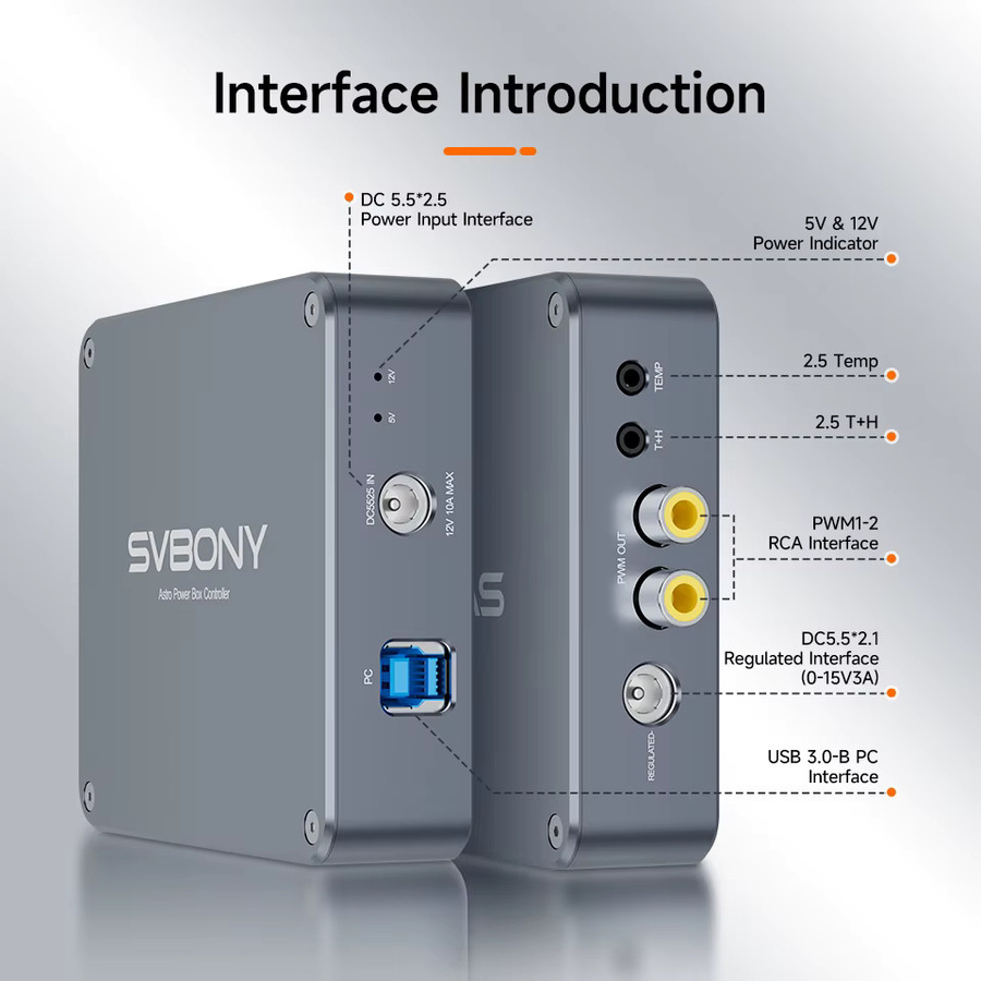 Svbony SV241 Pro Astro Power Controller USB 3.0 und Typ-C Astronomisches Teleskop-Management Power Box für Deep Sky Fotografie - Bild 3