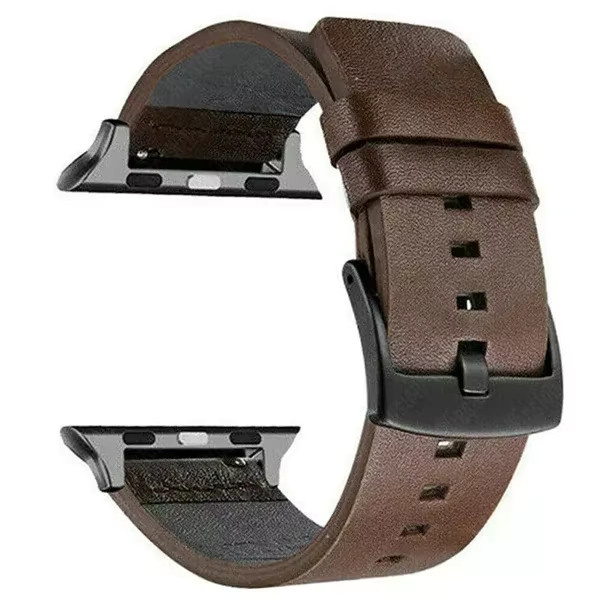 OAKCHARM Uhrenarmband Leder, Schwarz, Unisex - Bild 2