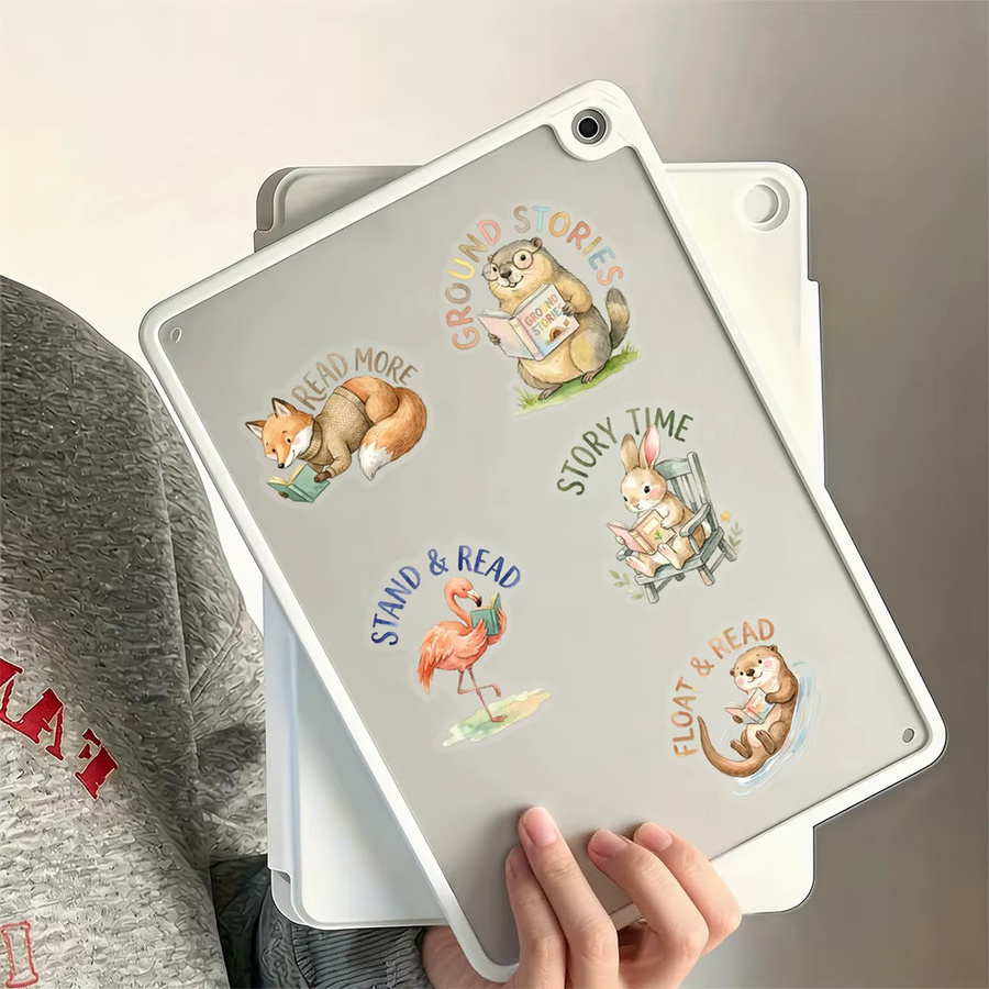Rspctou Kawaii Tier-Lese-Cartoon-Graffiti-Aufkleber, Sticker, multicolor - Bild 3