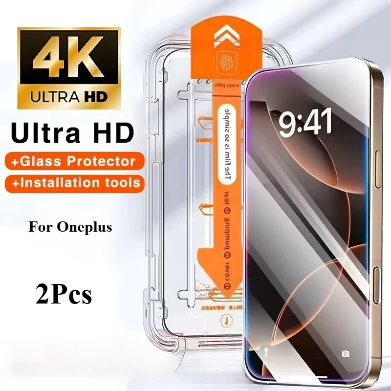 2 Stück Displayschutzfolie aus gehärtetem Glas für OnePlus 15 13R 10T 10R ACE5 Pro 13T 13S in Transparent - Bild 5