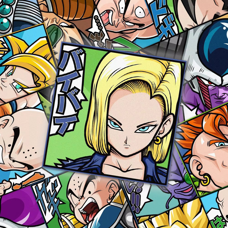 Bandai Dragon Ball Aufkleber, Bunt / Mehrfarbig, 54-teiliges Set - Bild 3