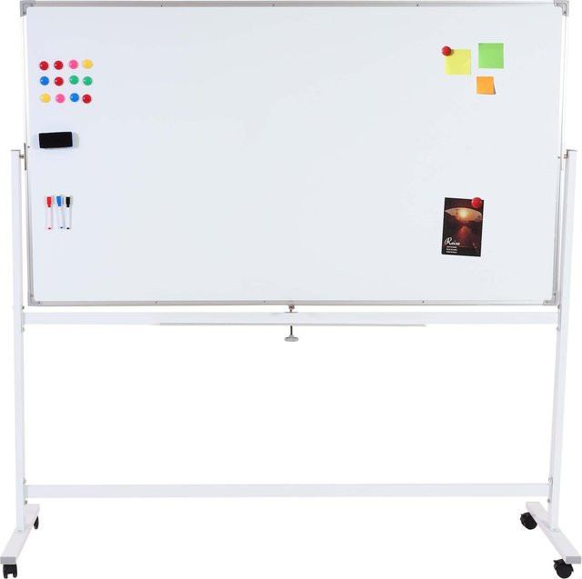 MCW Whiteboard MCW-C85 Magnettafel als mobile Pinnwand mit Zubehör, Breite: 180 cm, Höhe: 100 cm - Bild 1
