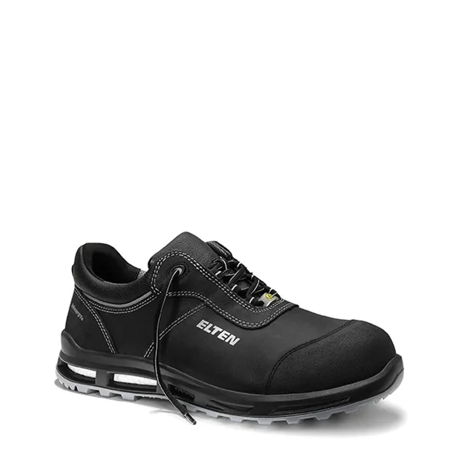 Elten Sicherheitshalbschuh Reaction Xxt Low Esd S3 aus Rindleder in Schwarz-Grau Gr. 48 - Bild 2