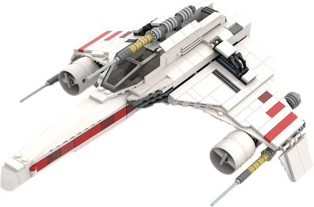 Sailong Raider Star Warrior MOC Bausteine, Rotäugiges Angriffsschiff, Weltraum - Bild 1
