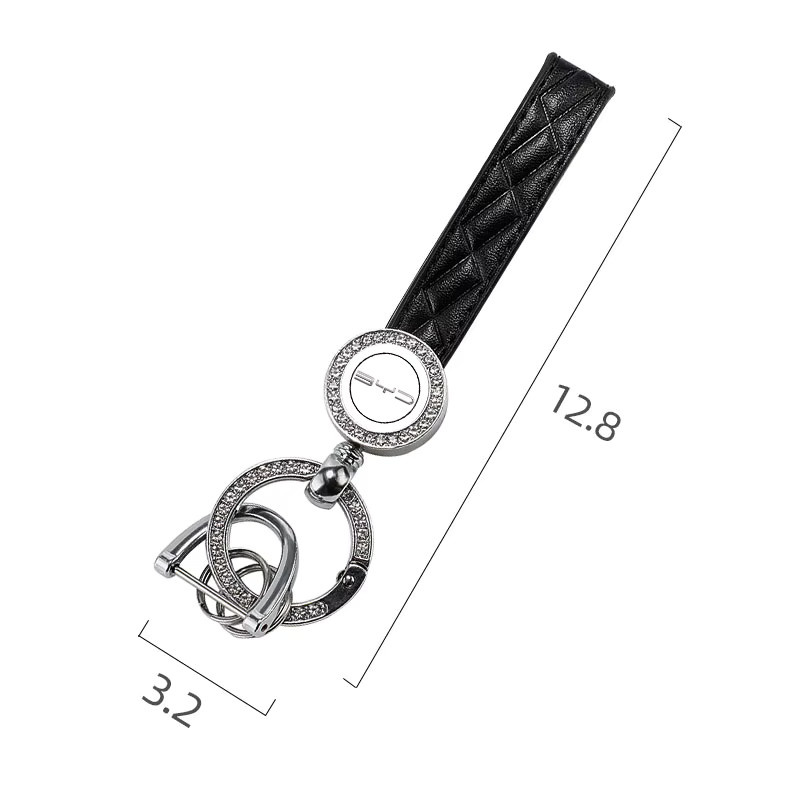 BYD Schlüsselring, Leder, Diamant - Bild 1