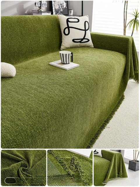 Wasserdichter und kratzfester Sofabezug aus Mikrofaser in Cremefarben, universeller Vollbezug für dein Sofa, B/T: 180 x 130 cm - Bild 1