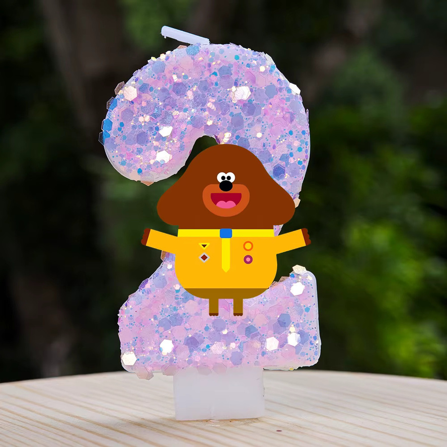 Bandai Hey Duggee Cartoon Geburtstagstortenkerze, Tortendekoration - Bild 2