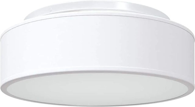 vidaXL Deckenlampe aus Stoff in Weiß mit verstellbaren Strahlern, rund, B/T/H: 38 x 38 x 13,5 cm - Bild 1