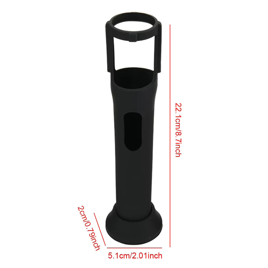Anti-Roll-Mikrofon-Silikonhülle mit Ständer für JBL PartyBox Wireless Mic in Schwarz oder Blau - Bild 4