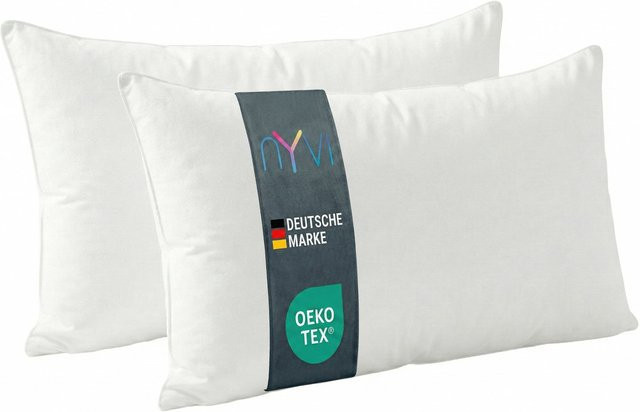 NYVICloud Kopfkissen Set aus 2 Stück, Weiß, B/H: 40 x 80 cm, allergikerfreundlich und waschbar, OEKO-TEX Standard 100 - Bild 1