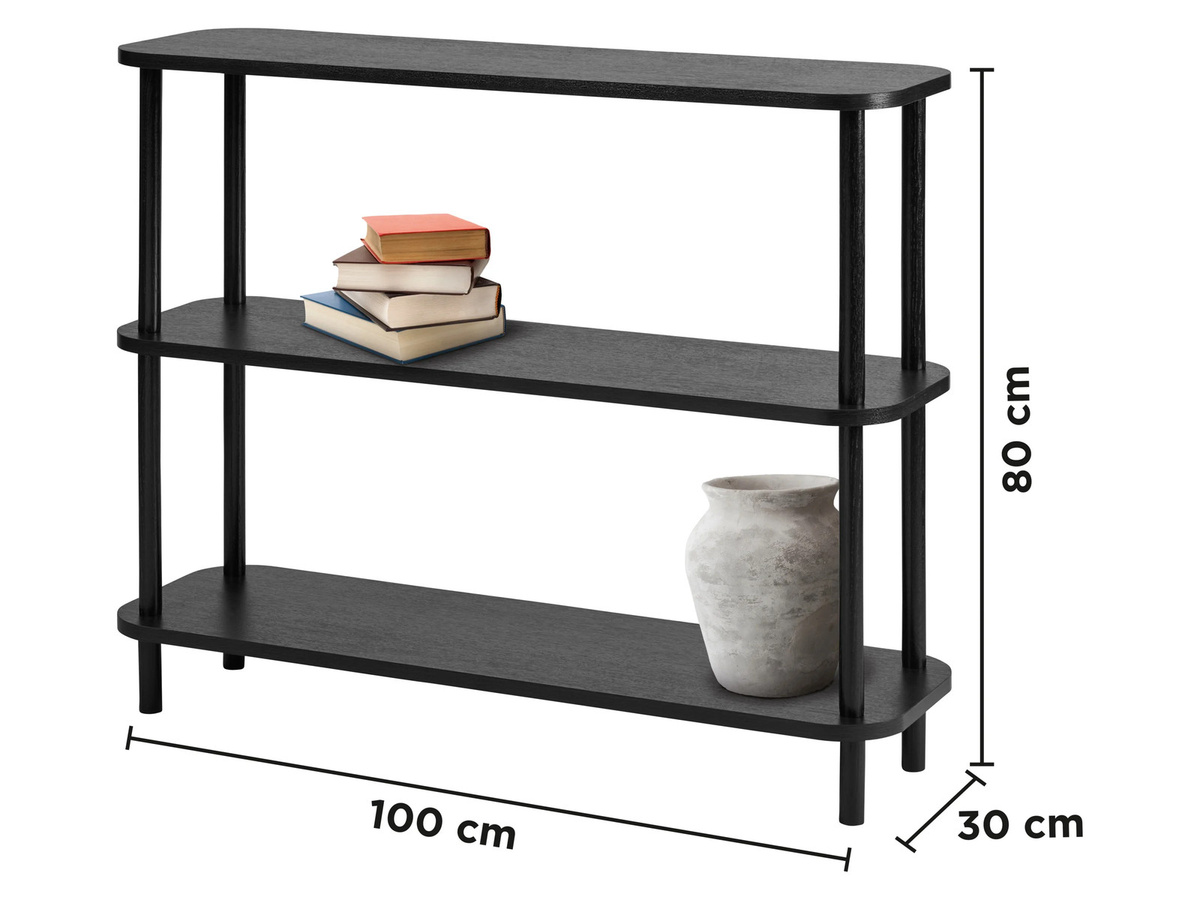 LIVARNO Regal in Eiche Optik Braun B: 80 cm, T: 30 cm, H: 100 cm - Bild 4