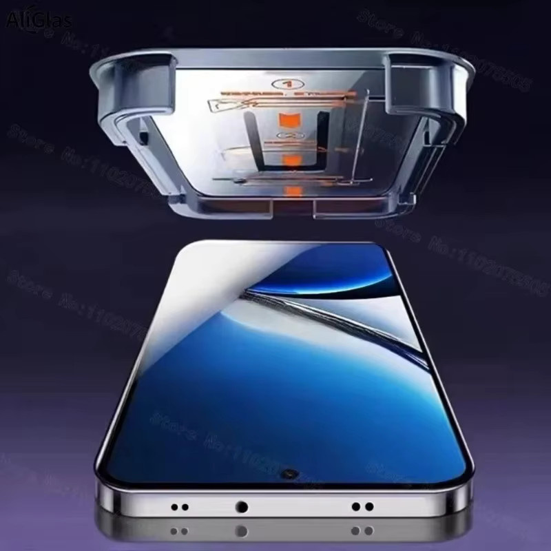 Staubfreier Displayschutz aus gehärtetem Glas für Xiaomi 17 Ultra, 17 Pro und 17 Pro Max, transparent und hochauflösend - Bild 1