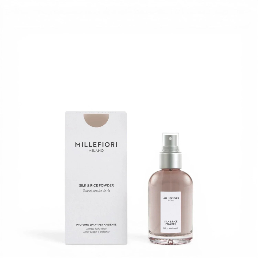 Millefiori Milano Home Spray Seide & Reispuder 100 ml mit floralem und pudrigem Duft - Bild 1