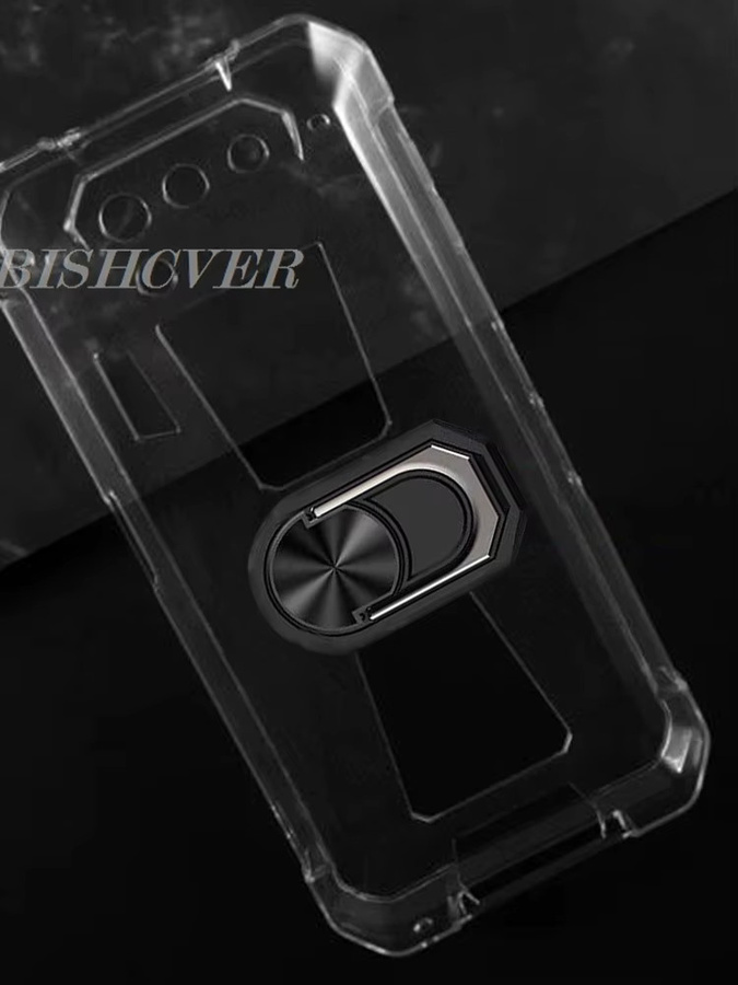 Magnetische TPU-Silikonhülle mit Ringhalter für Doogee Note 59 Pro, Note 59 Pro+ Plus 5G und Note 59 in Schwarz oder Rot - Bild 2