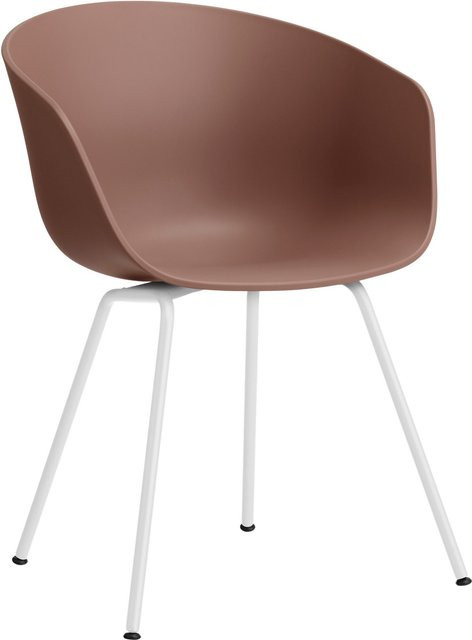 HAY About A Chair AAC 26 Designstuhl aus Polypropylen mit Stahlgestell in Rot Matt - Bild 1