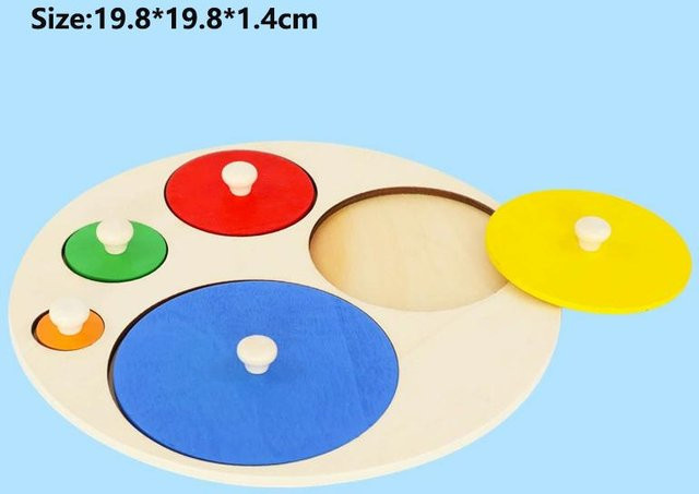 Linyi toy car Geometrische Form Puzzle, Holz, ab 0 Jahre - Bild 1