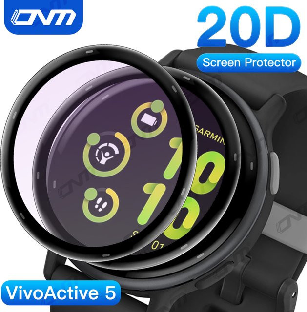 Kratzfeste 20D Displayschutzfolie für Garmin Vivoactive 5 in Transparent, Ultra-HD Schutzfolie mit vollständiger Abdeckung - Bild 1