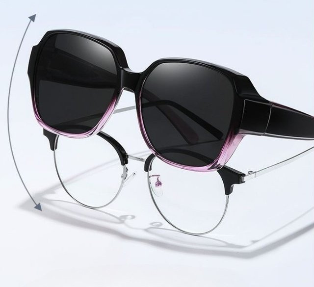 Polarisierte Sonnenbrille, Vollrand, Square, Kunststoff, Unisex - Bild 1