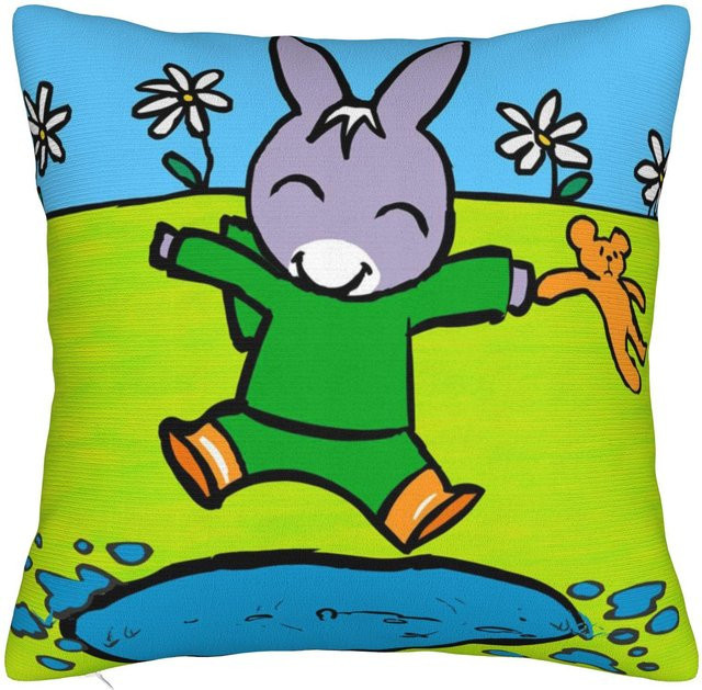 Trotro Cartoon Kissenbezug aus Polyester mit Reißverschluss von JMG Clothing, Mehrfarbig, B/B: 40 x 40 cm oder 50 x 50 cm - Bild 1