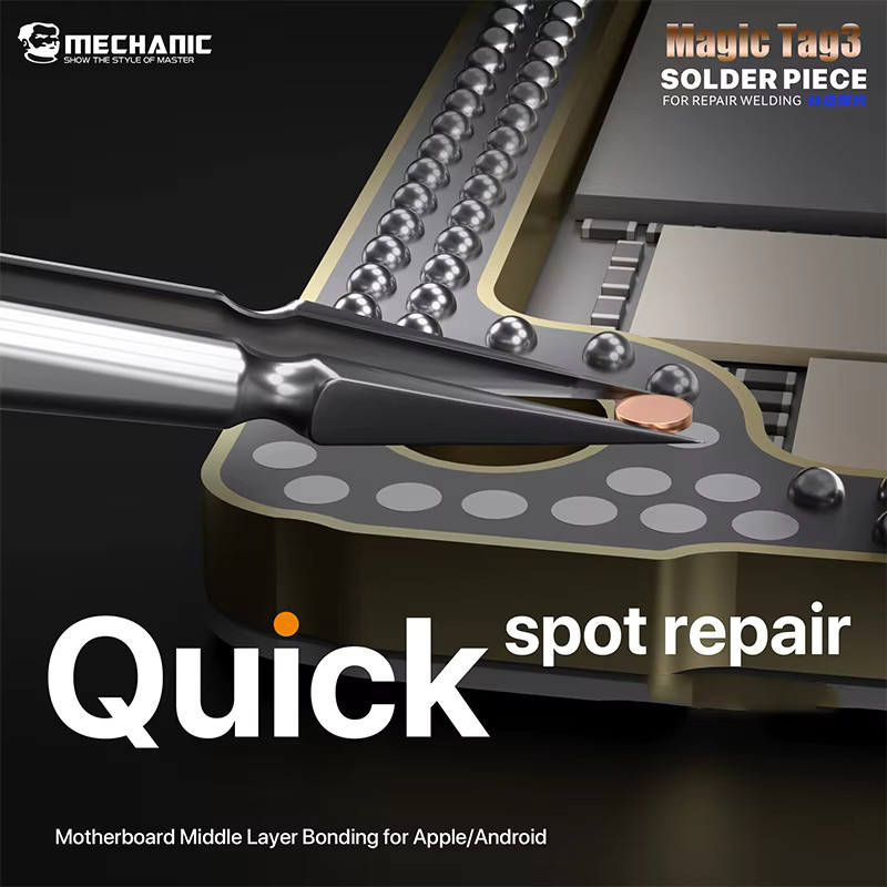 MECHANIC OFFICIAL Magic Tag 3 Lötstück für CPU-Reparaturarbeiten an Xiaomi IP und anderen Mobilgeräten - Bild 3