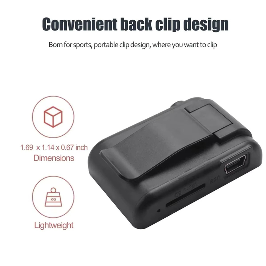 C-Key Mini-MP3-Player in Schwarz für Micro-TF-SD-Karten zum Musikhören auf Reisen und Outdoor-Aktivitäten - Bild 2