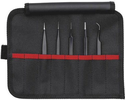 Knipex ESD Universalpinzetten-Set 5-teilig in Schwarz - Bild 1