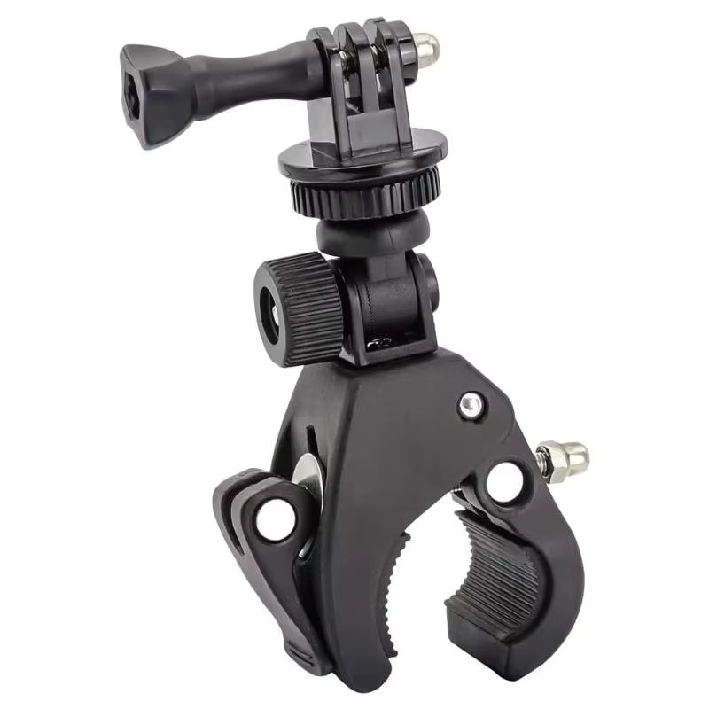 CHENJ Lenkerhalterung für Fahrrad und Motorrad in Schwarz, kompatibel mit Insta360 und SJCAM Action-Kameras - Bild 3