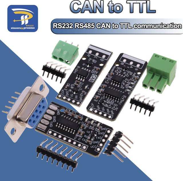 RS232 RS485 CAN zu TTL Kommunikationsmodul Serielles Portmodul in Schwarz - Bild 1