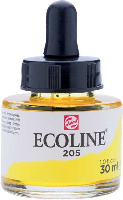 ECOLINE Flüssige Wasserfarbe Zitronengelb 30 ml - Bild 1