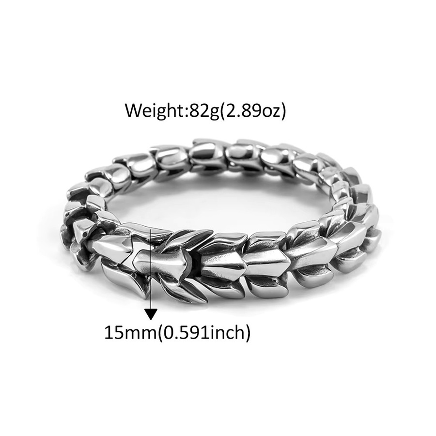 NORTHMAN Armband, Edelstahl, Vintage, Silber, Herren - Bild 3