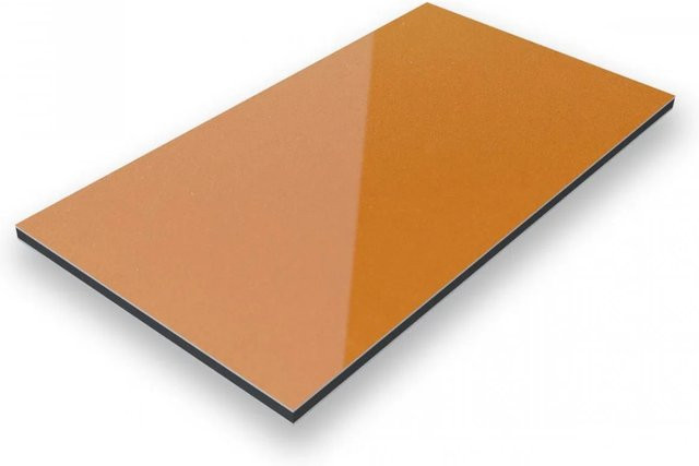Aluverbund24 Aluminiumverbundplatte Gold-Metallic, Breite: 150 cm, Tiefe: 300 cm, Stärke: 3 mm - Bild 1