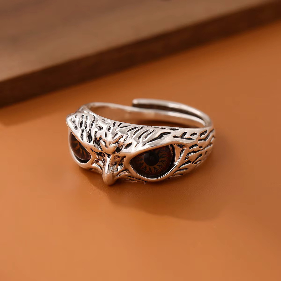 GaGa-Duck Ring, 925 Silber, Eule, Vintage, Unisex - Bild 2