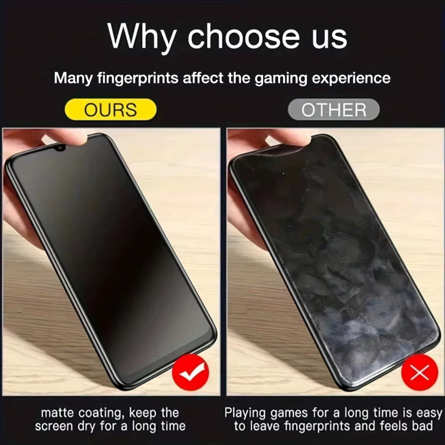 TUNEDEE Mattes Anti-Spy Sichtschutz Displayfolie für iPhone 15 14 13 12 11 Pro Max Plus und SE Modelle - Bild 5