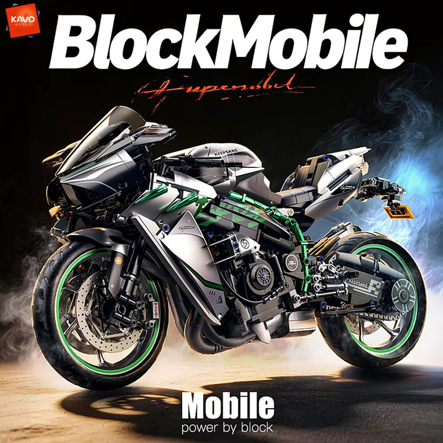 KAVOWORLD Realistischer Superbike-Bausatz, Konstruktions-Lernspielzeug, 2248 Teile, ab 14 Jahren - Bild 2