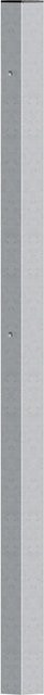 Klobenpfosten Madrid für Einzeltor aus verzinktem Stahl, Farbe Silber, Einbetonieren, Durchmesser: 6 cm, Höhe: 155 cm - Bild 1