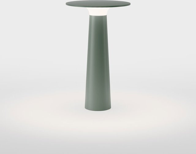 IP44 Lix LED-Tischleuchte in Grün mit Akku und Steckernetzteil, dimmbar und Touch-Steuerung - Bild 1