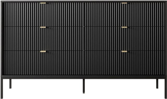 Kommode Liouba in Schwarz mit einer Breite von 153,4 cm - Bild 1