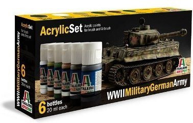 Italeri WWII Military German Army Soldaten, Acryl Set - Bild 1