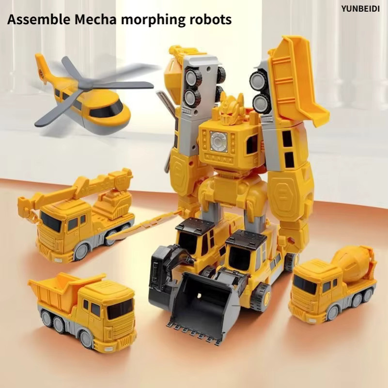 YUNBEIDI Magnetische Verformung Engineering Auto Roboter Baustein Spielzeug Set - Bild 2