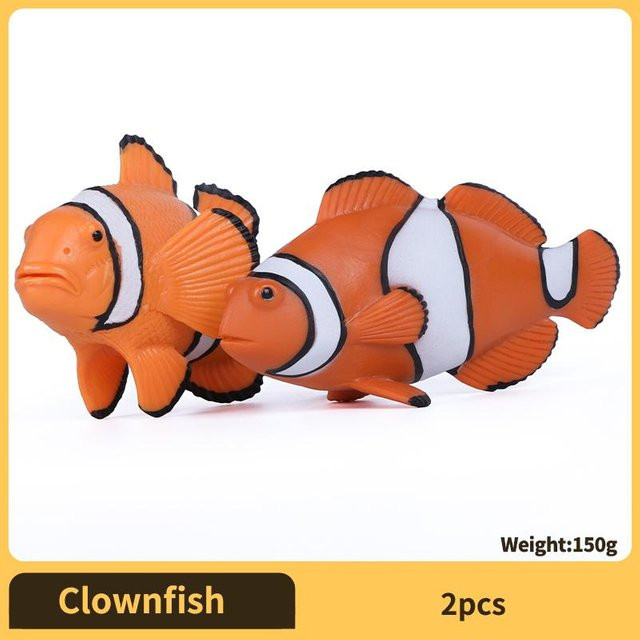 Yiran toy 1 Meeresleben Clownfisch Clown-Anemonenfisch Figur, Lernspielzeug, ab 3 Jahre - Bild 1