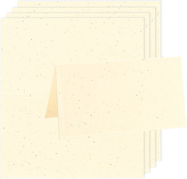 Rico Design Paper Poetry Renew Tischkarten in Elfenbein aus Papier - Bild 1