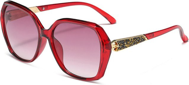Techsuit 5599 Sonnenbrille, Damen, Vollrand, Butterfly, rot, purple, Kunststoff - Bild 1