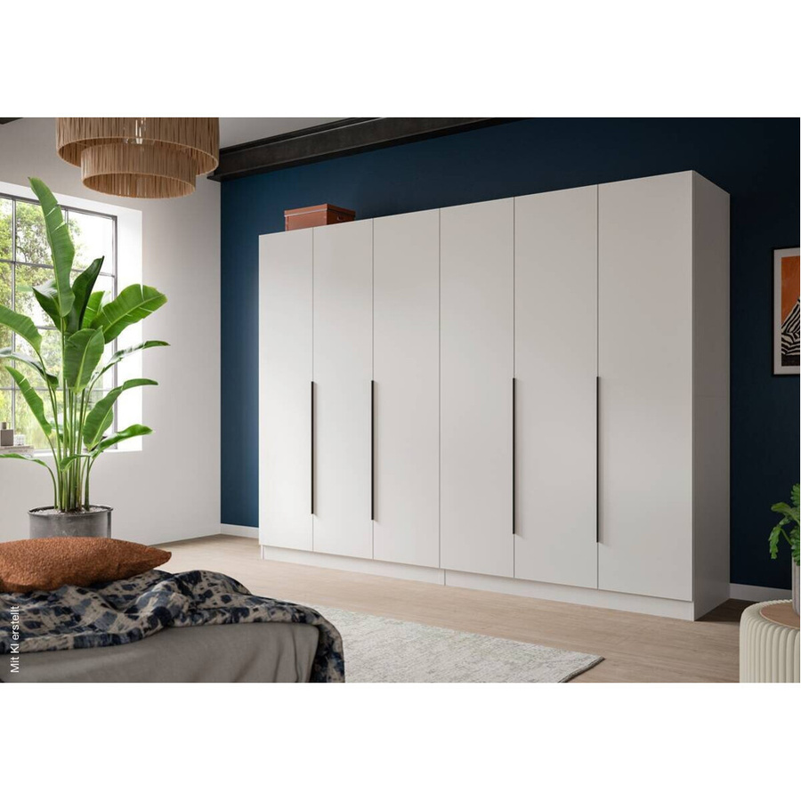Kleiderschrank KOPENHAGEN xonox.home weiß matt B/H/T: 240 x 181 x 52 cm - Bild 2